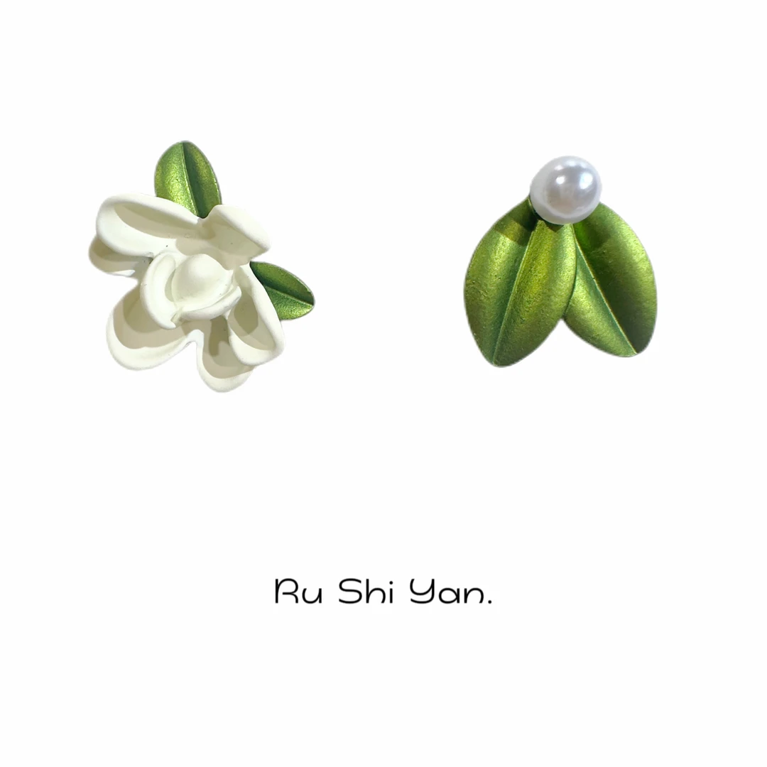 合金耳饰 Ru Shi yan.栀半生.耳钉001