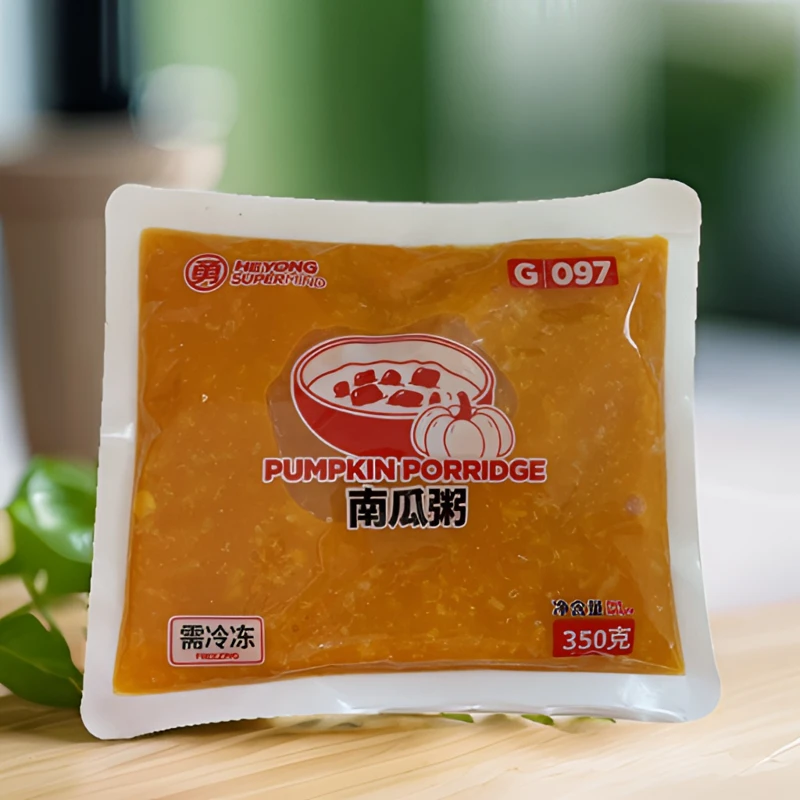 何勇南瓜粥加热即食早餐粥外卖餐饮细腻营养暖胃软糯美味
