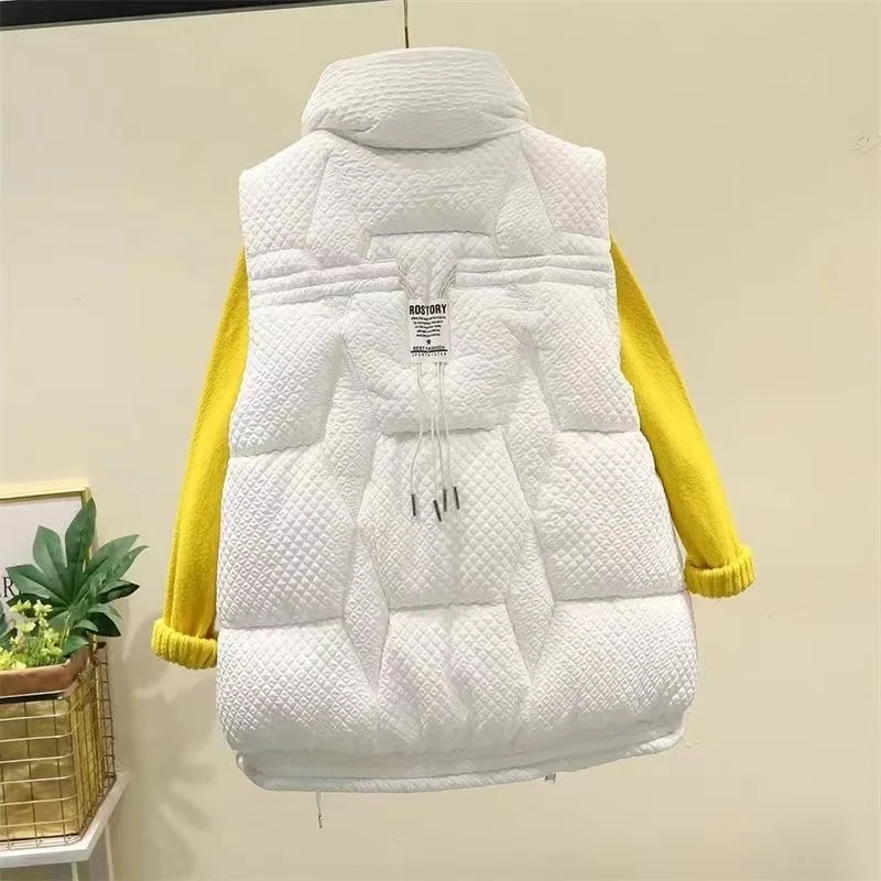 马甲棉服网红洋气时尚休闲马夹秋冬百搭外穿潮流轻薄加厚保暖立领
