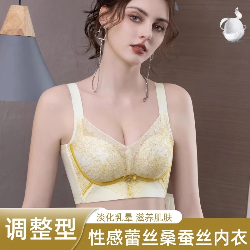 新款之欣院线调整型内衣女无钢圈小胸聚拢收副乳防下垂上托文胸