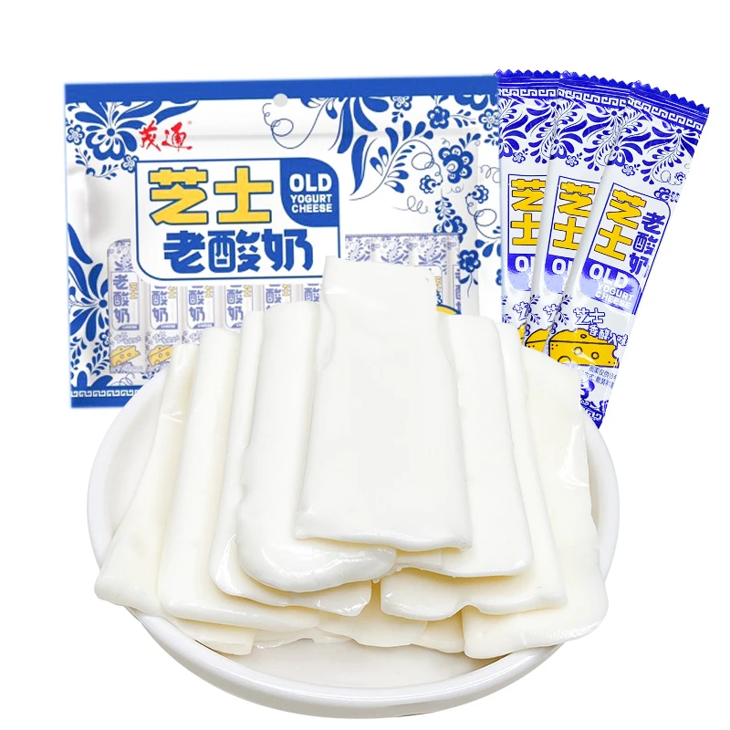茂通芝士老酸奶糖风味拉丝软糖8090后怀旧网红粘牙拉丝奶糖小零食