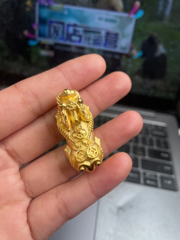 足金如意貔貅手串