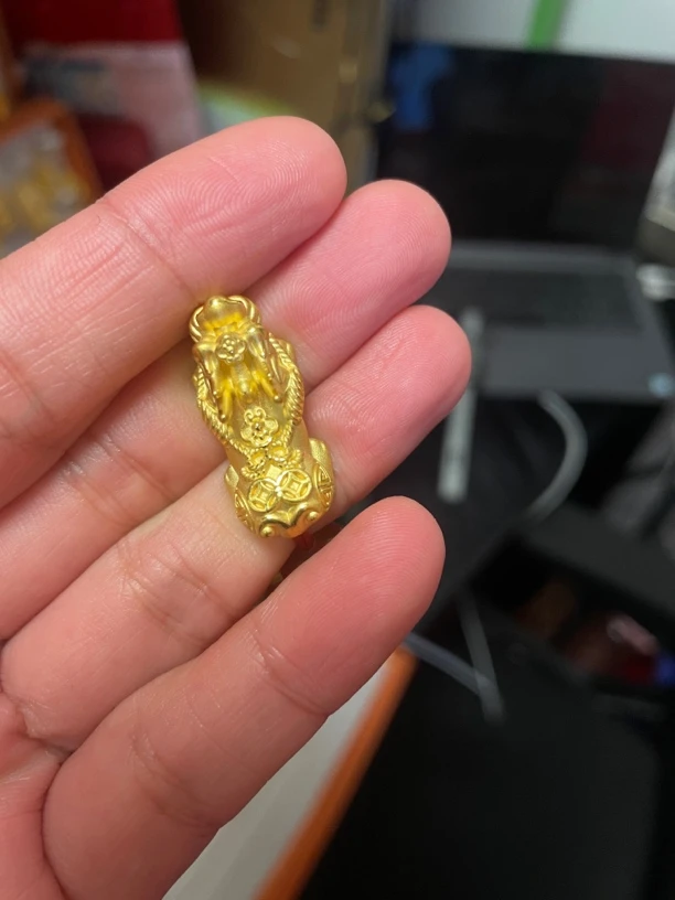足金如意钱币貔貅手串