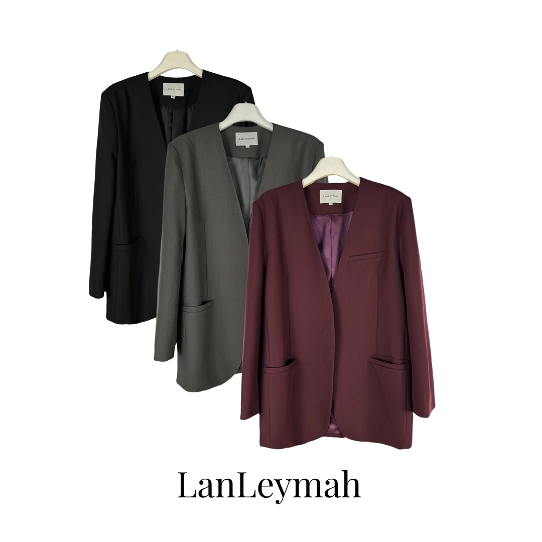 LanLeymah【极简西装】女士百搭气质简约春季