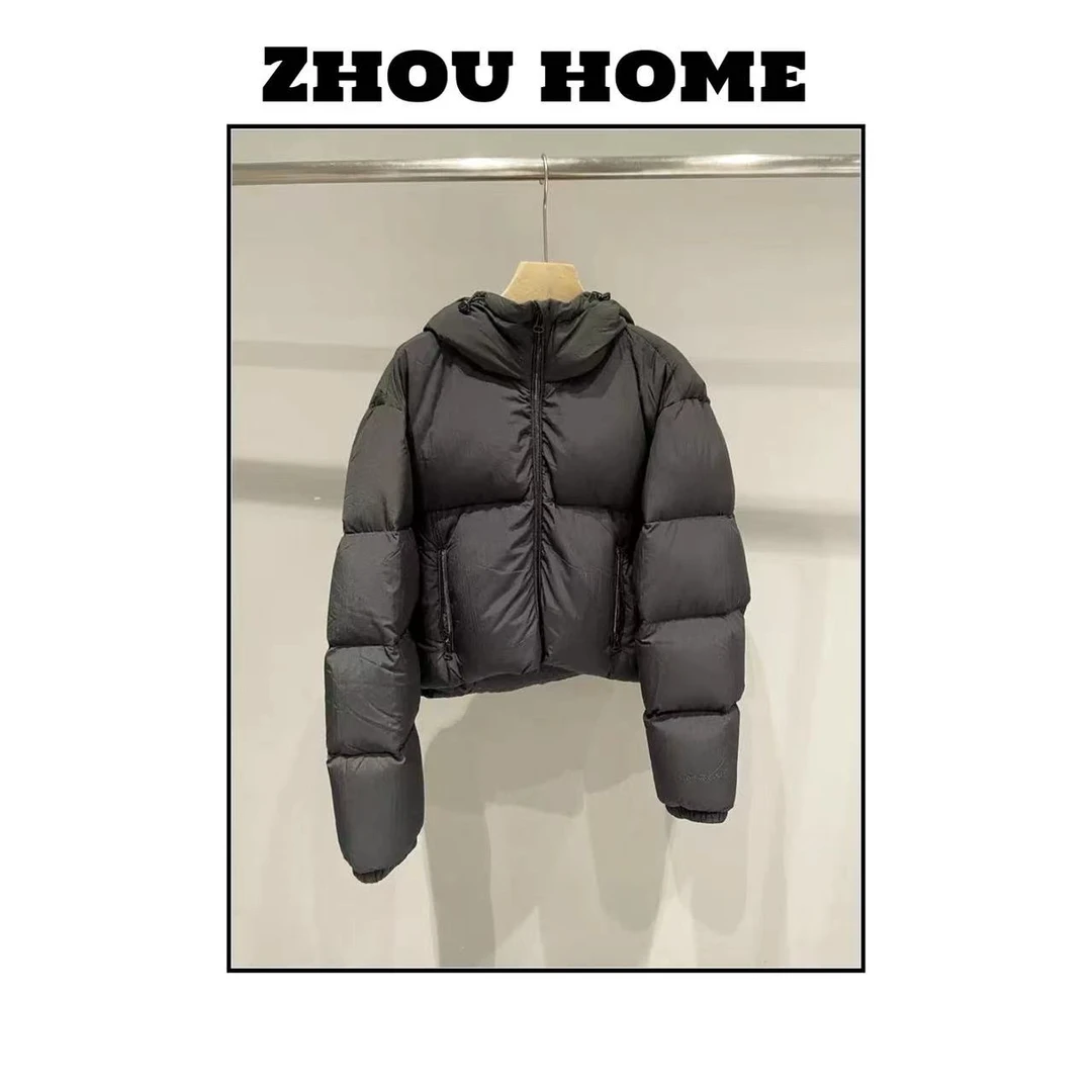 【周周服饰】欧货小个子加厚保暖90白鹅绒泡芙羽绒服女冬季2024新款