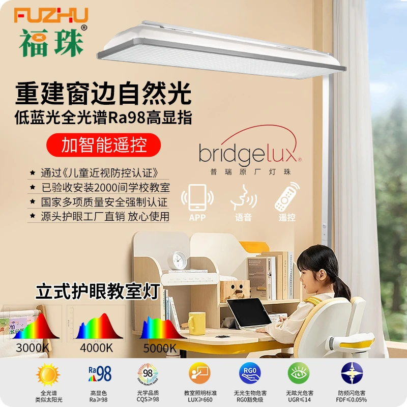 全光谱教室灯护眼大路灯办公吊灯学习落地灯普瑞无蓝光RG0落地灯