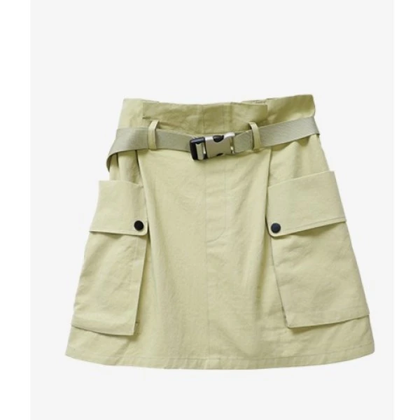 工装半身裙 高腰气质时尚百搭女装半身裙LL