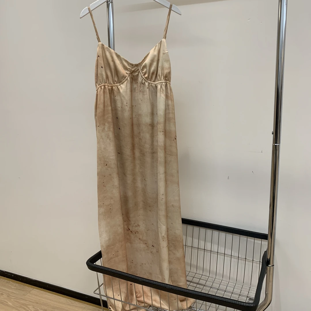 吊带连衣裙 复古扎染油画感气质LL