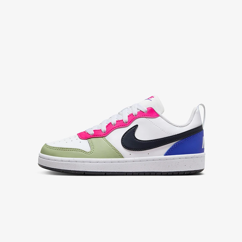 Nike/耐克女子COURT LOW GS透气复古低帮经典拼接板鞋DV5456-108