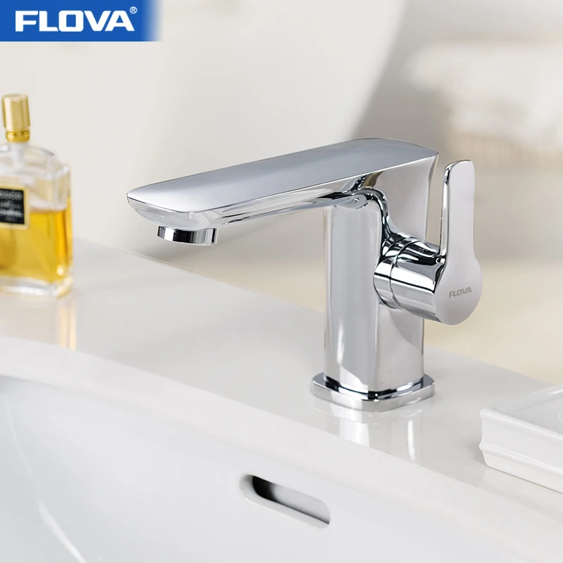 FLOVA/丰华卫浴全铜水龙头卫生间洗手洗脸盆台盆面盆单孔冷热龙头