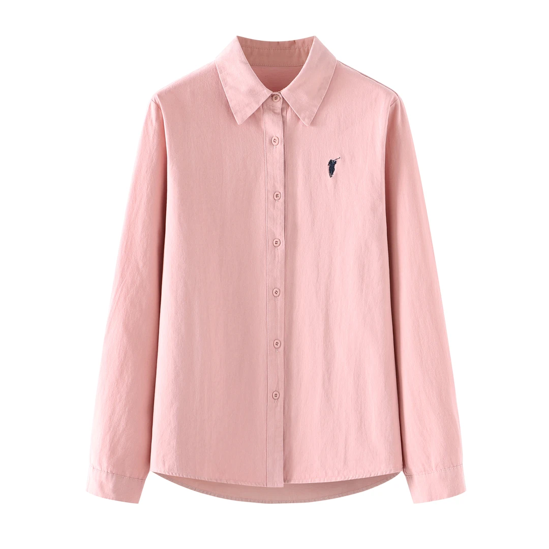 韩版简约文艺省钱风宽松显瘦百搭休闲衬衫女打底2023秋季新品