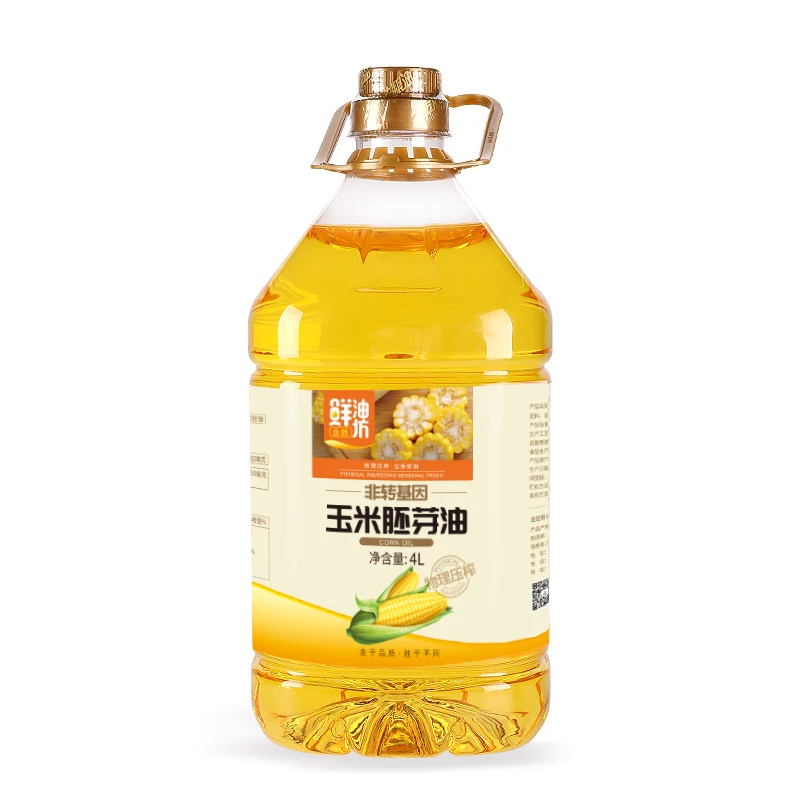金胜鲜油坊非转基因玉米胚芽油4L/桶