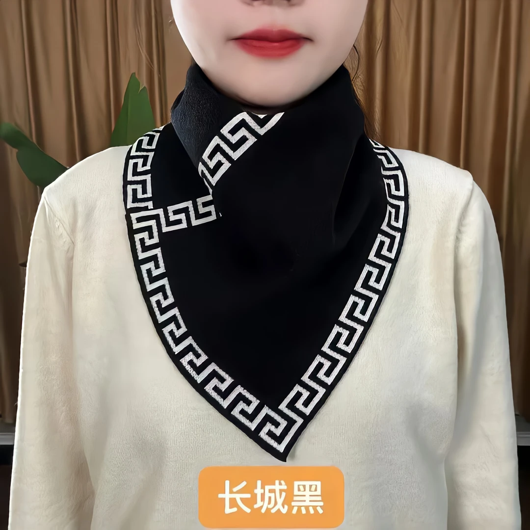 【加厚品质款】秋冬新款保暖护颈韩版防风防寒百搭脖套气质三角围巾
