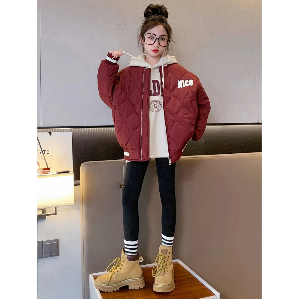 冬季加厚外套2023新款男童女童休闲宽松保暖外套W-zb2259简约童品