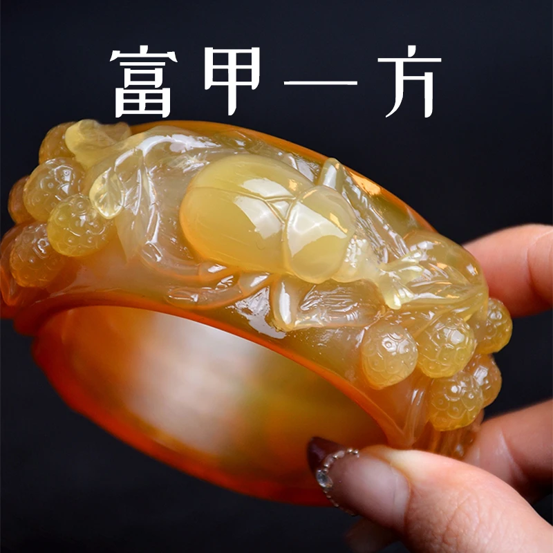 非金属皮质手镯 雕刻手镯 天然高贵羊角手镯牛角镯饰品甲壳虫荔枝
