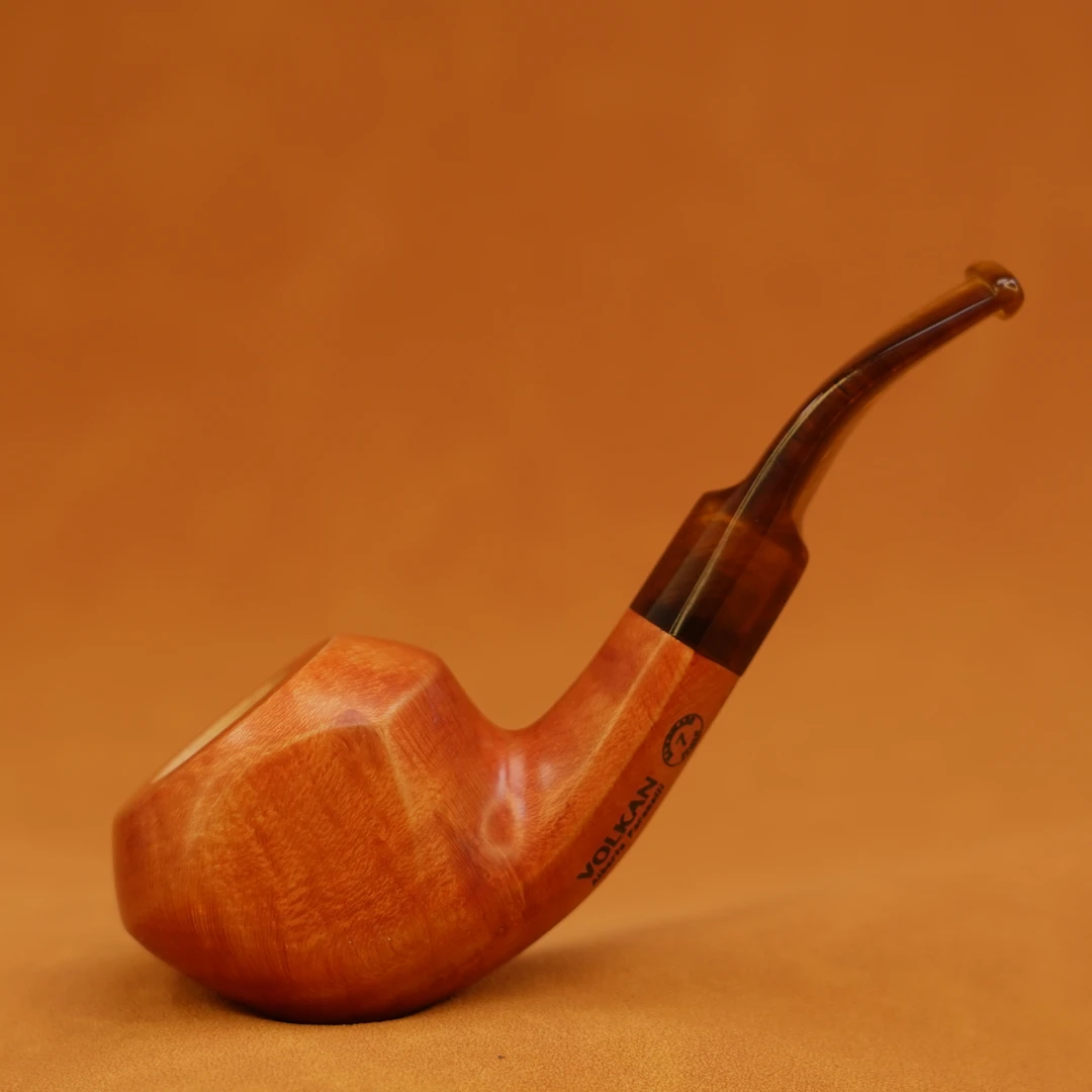 意大利沃尔坎烟斗微弯手工石楠木烟斗进口