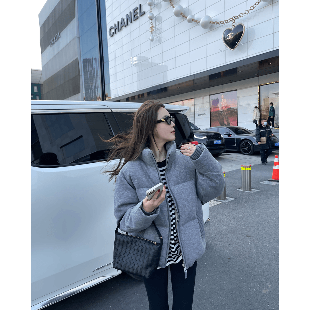 BIG WHITE REMADE【大白咩BWR】"葡萄牙波特"立领羽绒服C8005