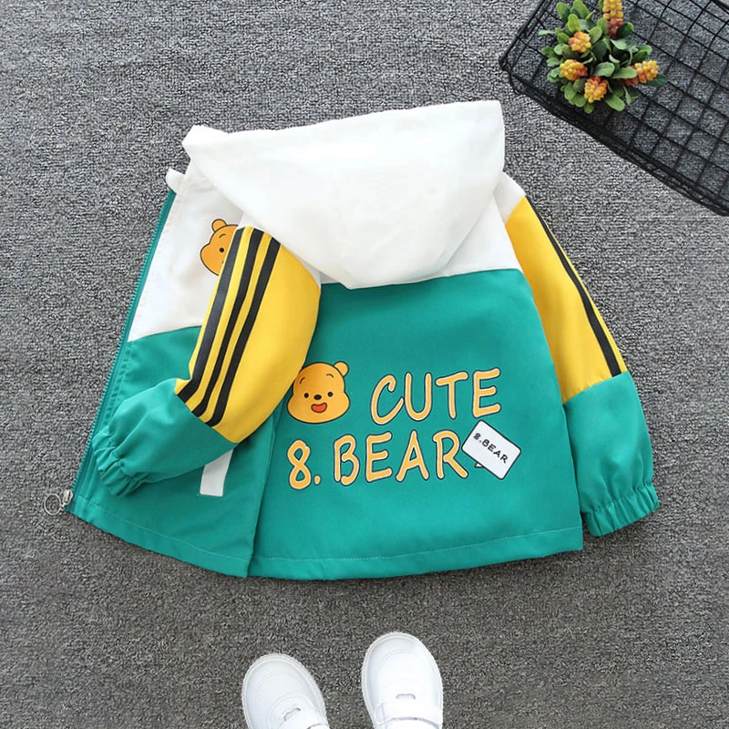 男童2025秋装新款夹克儿童中大童洋气风衣外套女童春秋款运动上衣