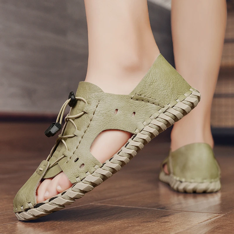 男鞋休闲鞋夏天男士沙滩鞋百搭夏季镂空凉鞋男款时尚透气软底凉拖