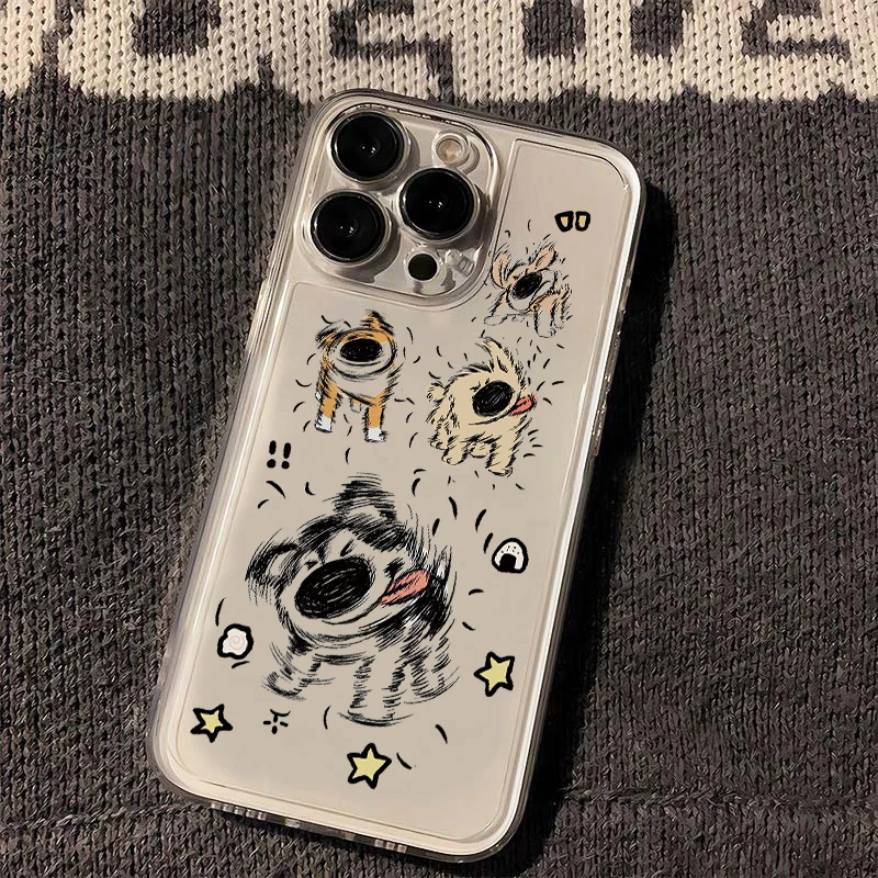 甩掉烦恼小狗苹果13/15手机壳iPhone14promax防摔12/11全包xr卡通