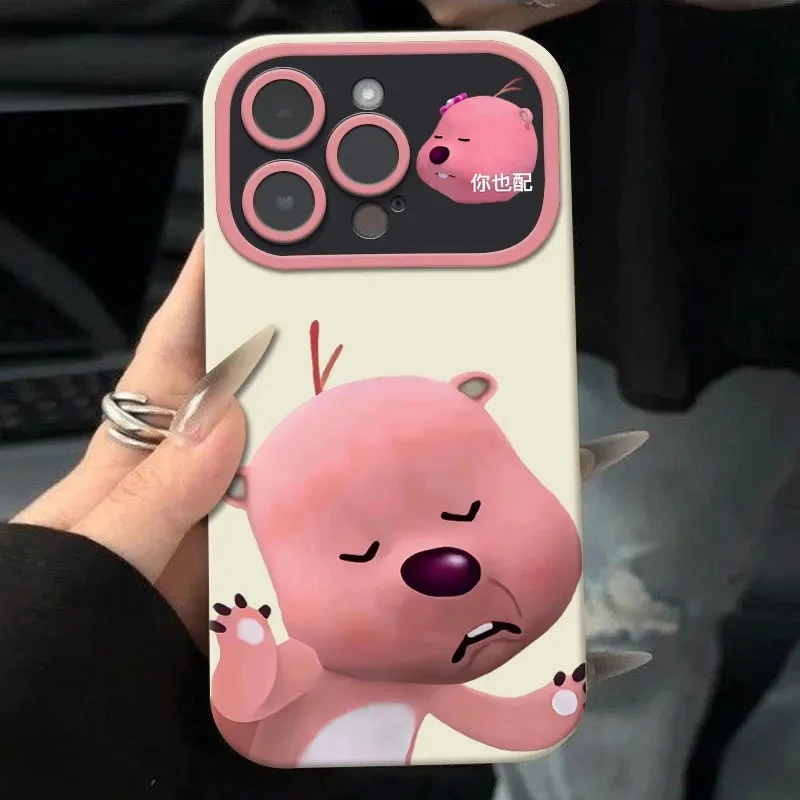 loopy小海狸苹果15手机壳iPhone14promax防摔13/12全包11搞怪xr软