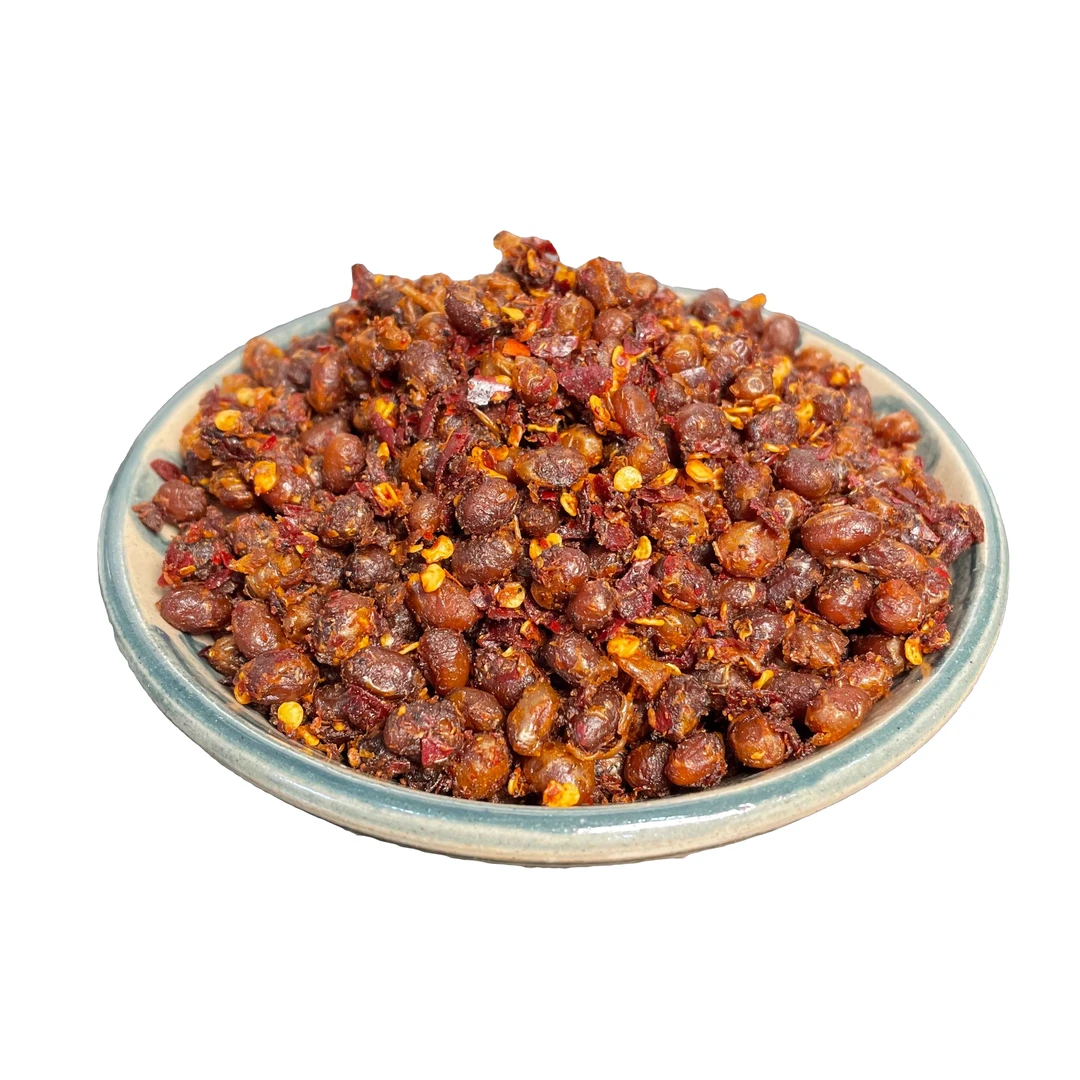 云南红源老家特产麻辣豆豉炒青椒油渣青椒火腿