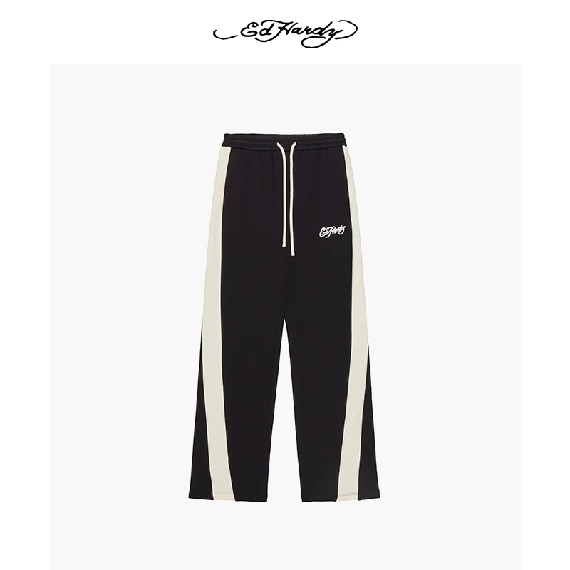 Ed Hardy/埃德哈迪经典LOGO百搭休闲宽松长裤E1PDW313