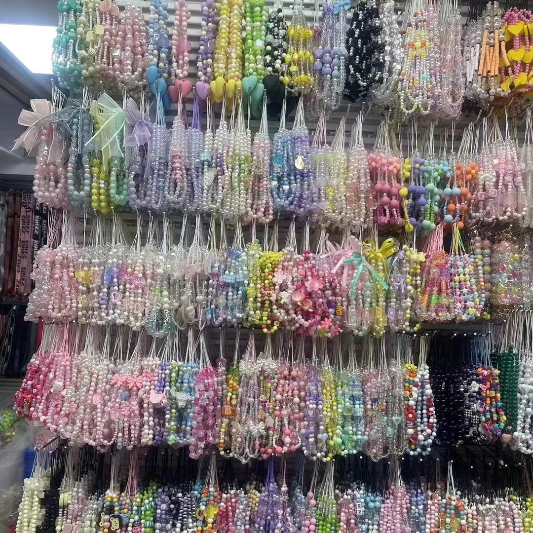 直播间专用挂脖绳手工短款通用手机链
