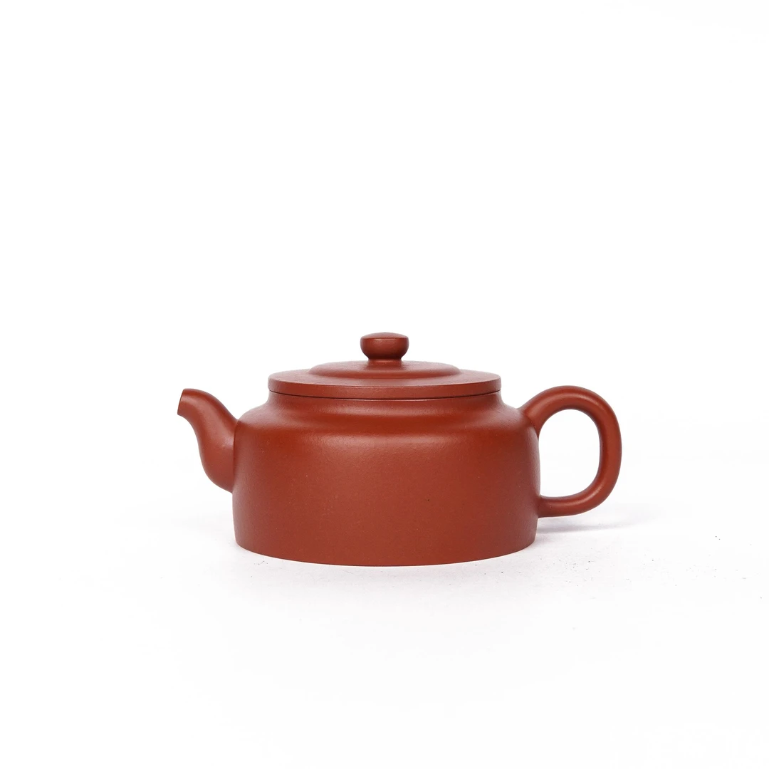 陶公粟原矿赵庄朱泥《井泉》180cc手制精美紫砂壶