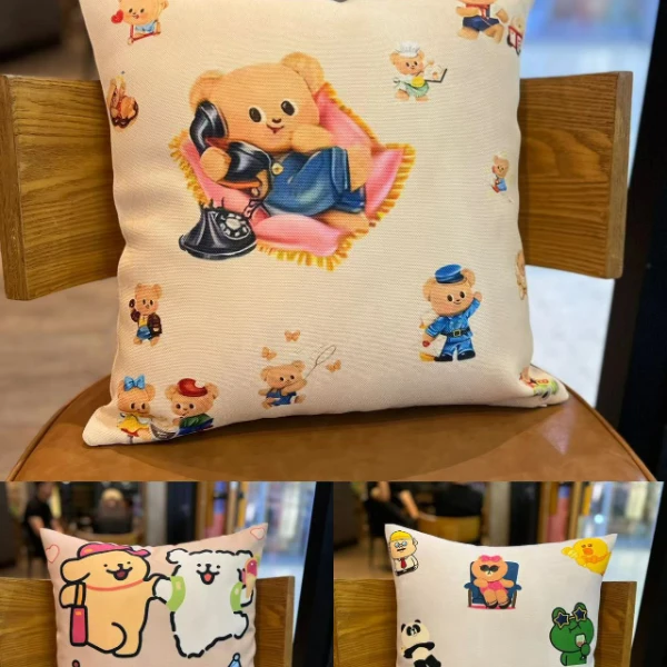 卡通系列抱枕靠垫客厅沙发腰枕背垫设计感居家好物可爱卡通图案
