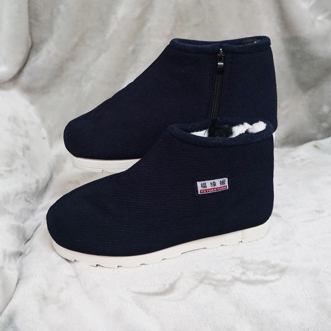 【贵州手工加绒加厚棉鞋】加绒加厚棉鞋休闲家居棉鞋冬季棉鞋包邮
