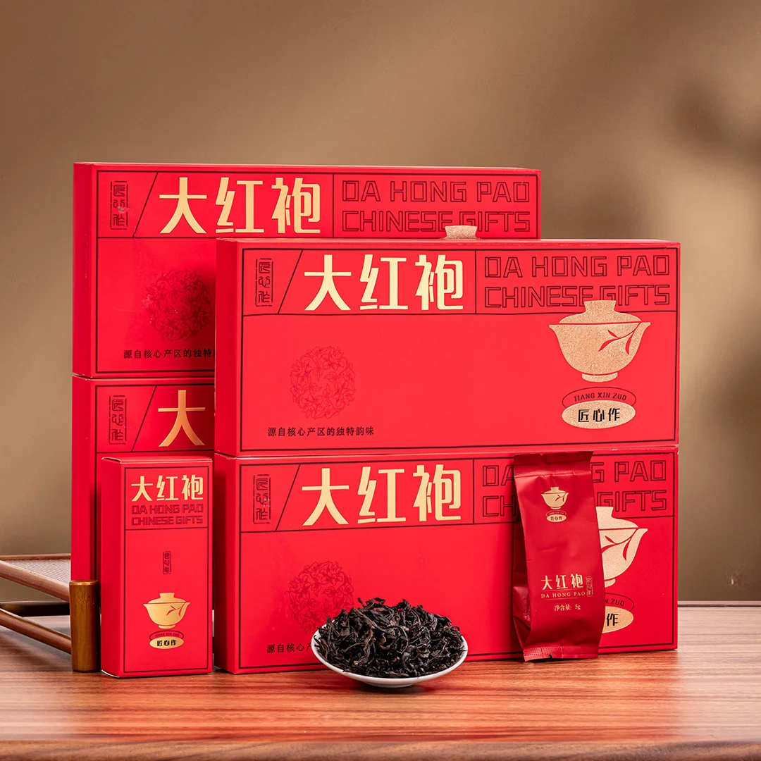 匠心作 新茶大红袍 岩茶乌龙茶 2条装烟条装 搭配1个手提袋