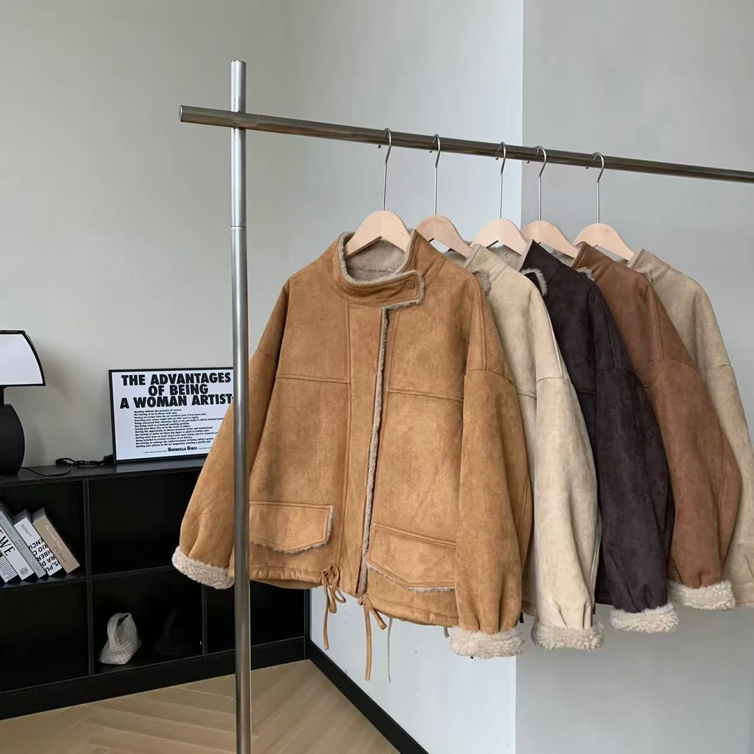 素心轻奢  2024冬季新款时尚宽松加绒加厚外套12618 HSJ DY