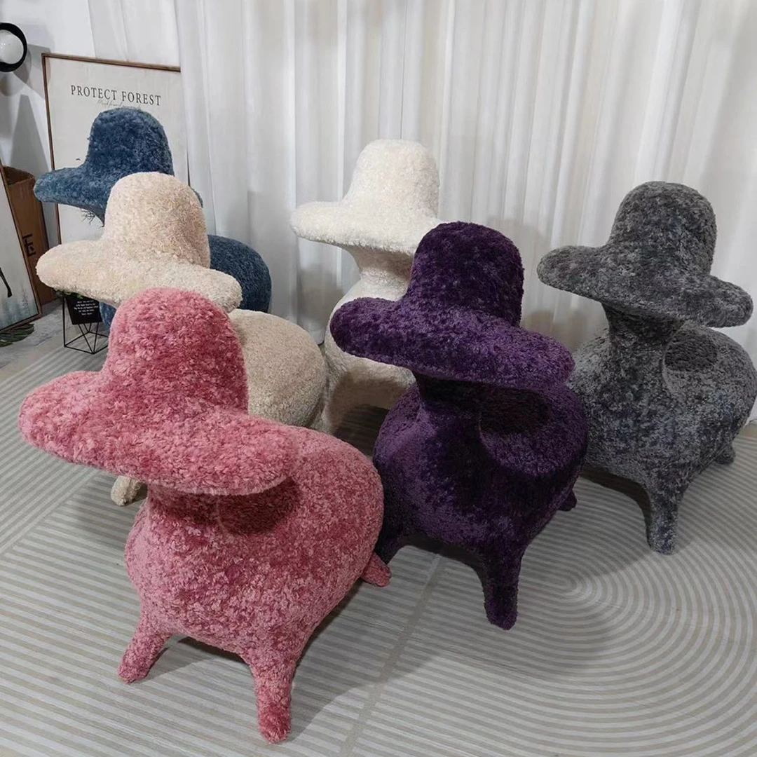客厅手游椅现代创意网红沙发单椅小马小羊椅儿童卧室休闲动物凳子