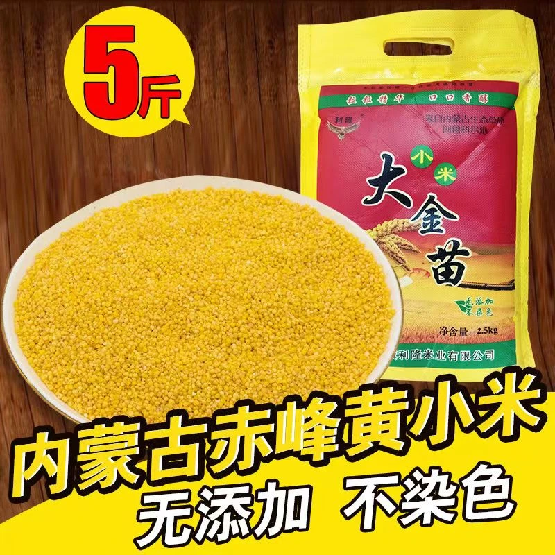 内蒙古金苗新米优质农家月子米宝宝辅食营养美味赤峰敖汉小米