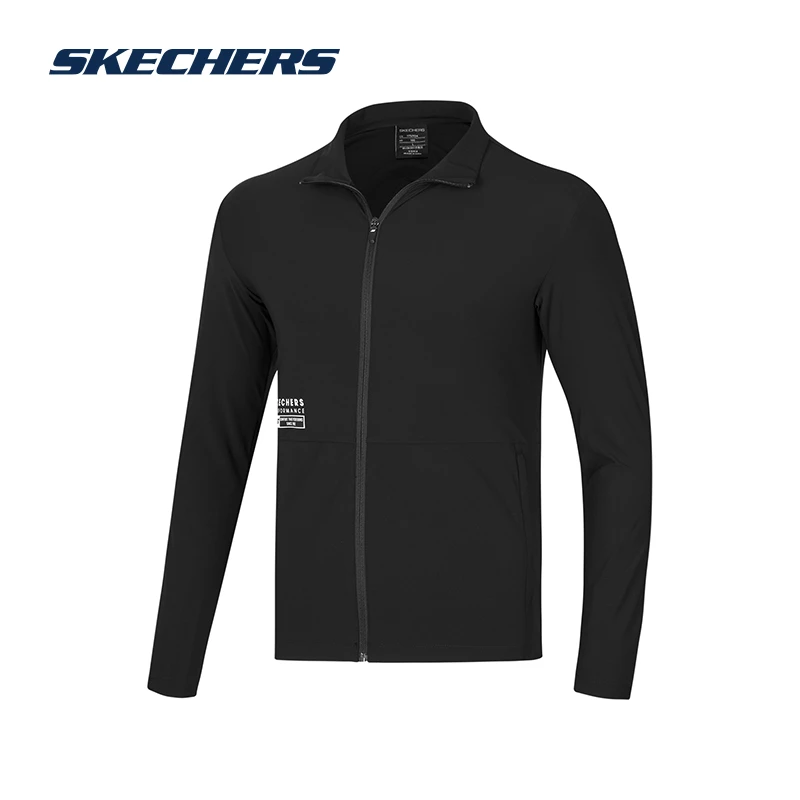 Skechers斯凯奇长袖男子秋冬季健身舒适休闲弹力男士外套P222M034