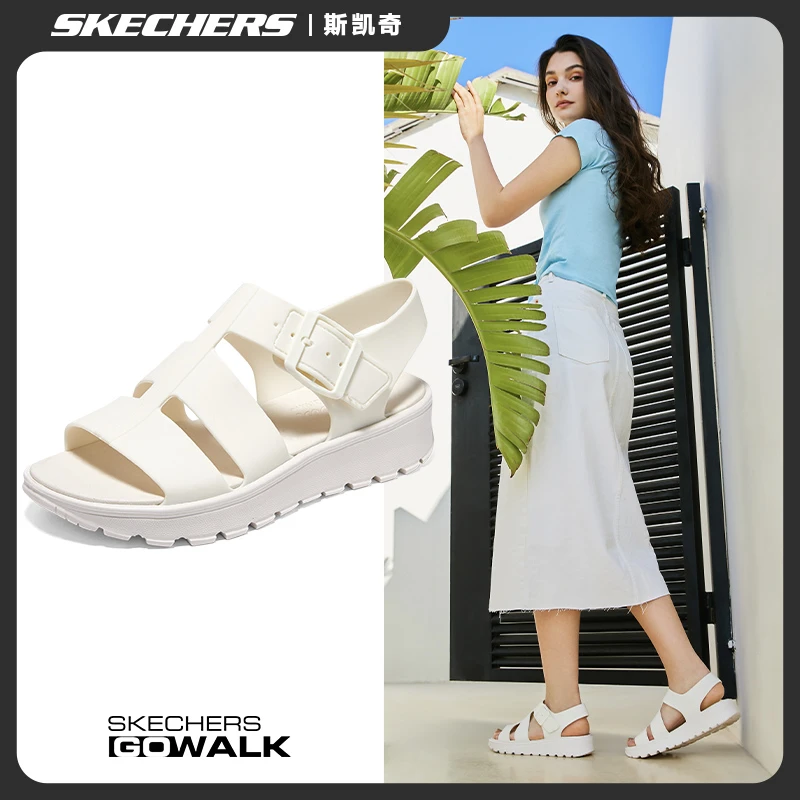 Skechers斯凯奇高档沙滩鞋女鞋外穿洞洞凉鞋夏季爆款高能感111570