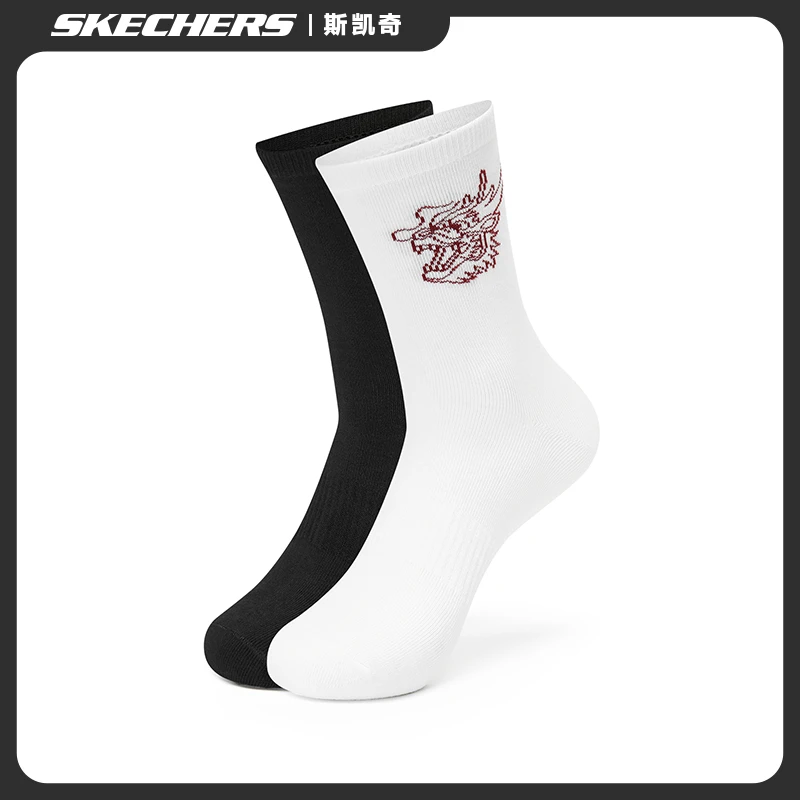 【龙年新款】SKECHERS/斯凯奇运动袜时尚百搭情侣款袜子透气防臭