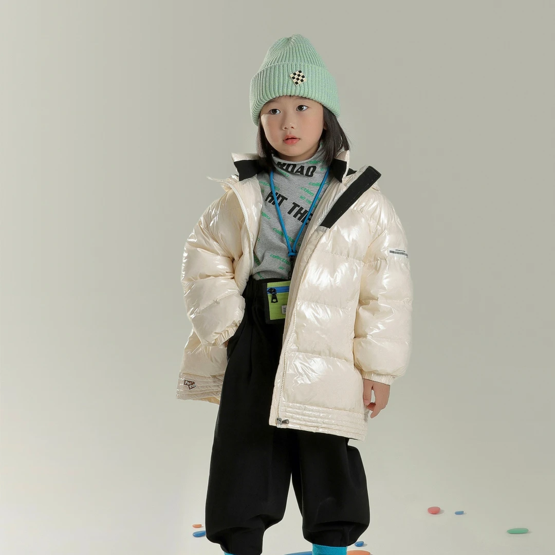 【高光时刻】90%白鸭绒免洗连帽中大童儿童羽绒服R711