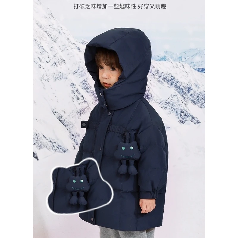【布偶风云】2022冬季长款连帽90绒羽绒服R7040