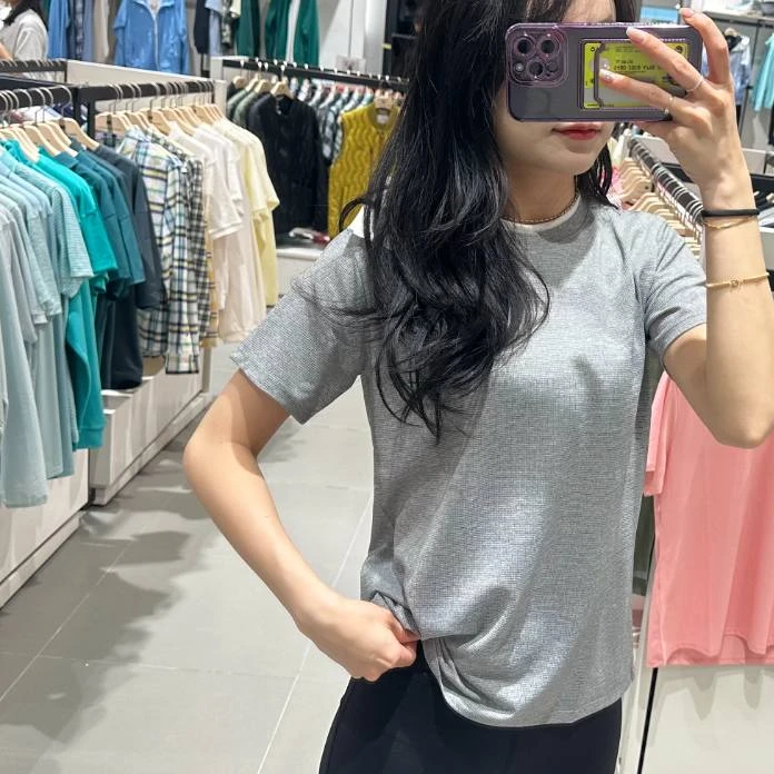 TCM23-302【韩国代购】隆隆女款速干T