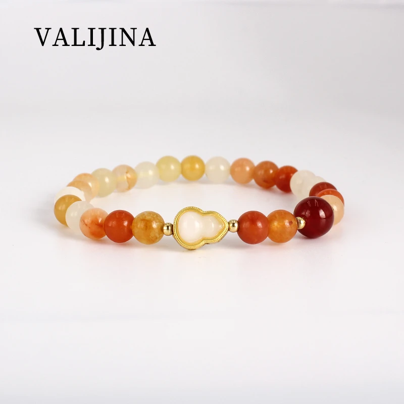 天然金丝玉多宝配天然红玛瑙手串手链 多样性发一WL110