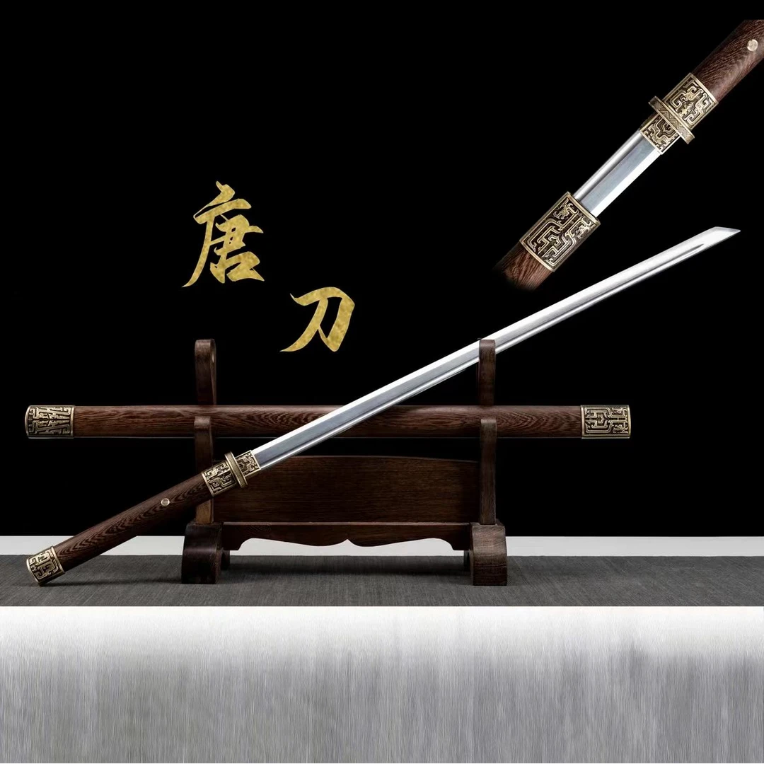 【太平唐横刀】一体龙骨高锰钢上等鸡翅木实木鞘冷兵器摆件未开刃