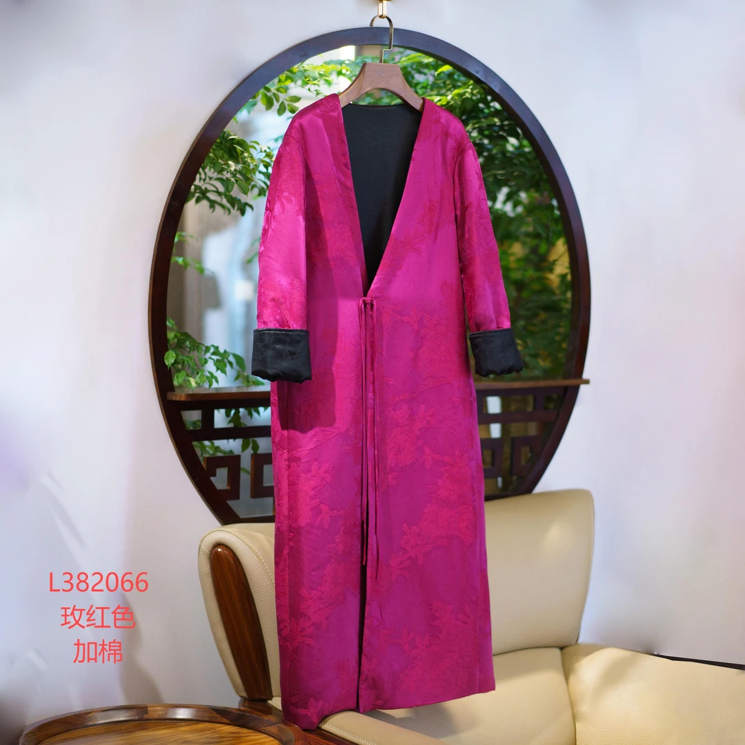 【锦·系】桑波缎新中式国风桑蚕丝加棉连衣裙L-382066-S3149961