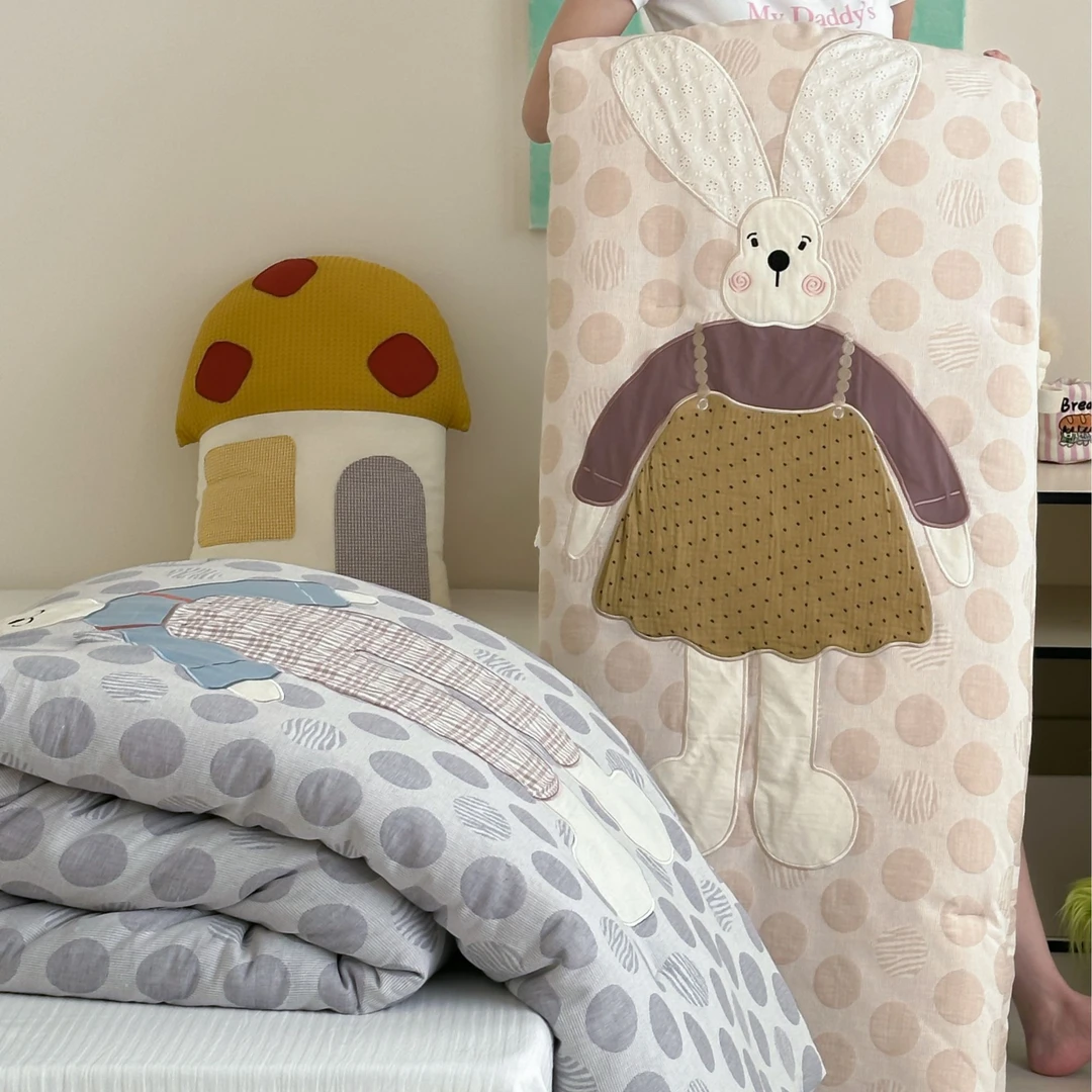 Z【babyhouse线下专版】设计师原创全棉加厚纱立体加厚纱被子秋冬款