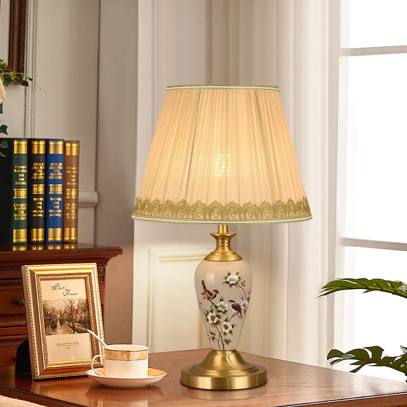 6310高级新中式复古轻奢台灯卧室床头灯客厅书桌装饰灯中国风灯