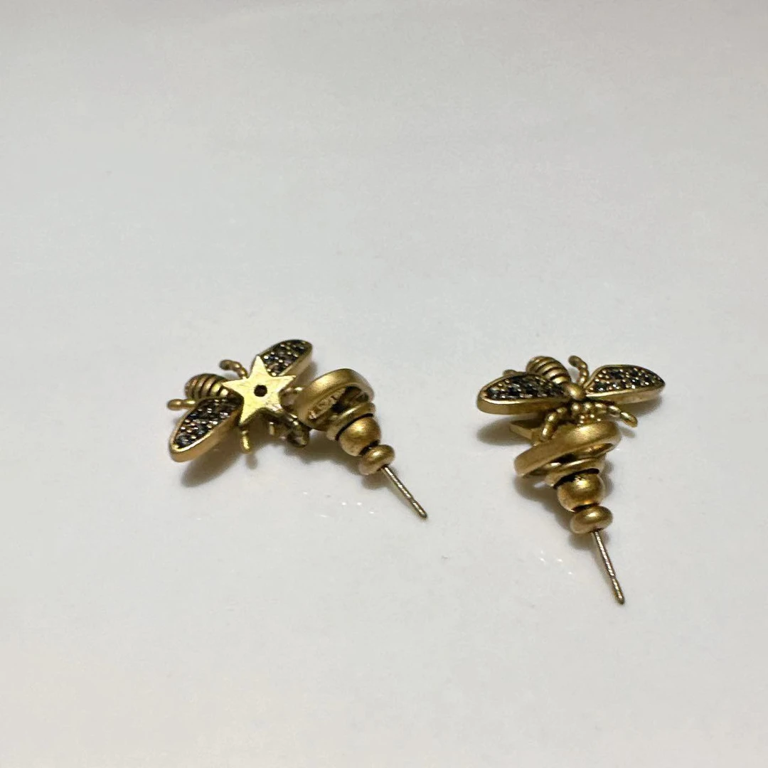 铜合金合成锆石耳饰 雨桐轻奢饰品耳环LWW2843S