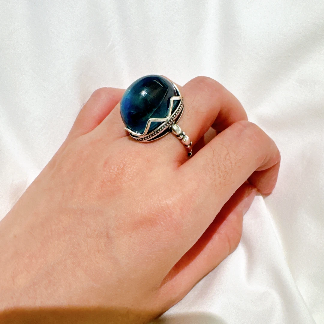 925银仿水晶戒指 【雨桐轻奢饰品】设计款戒指LWW482B7