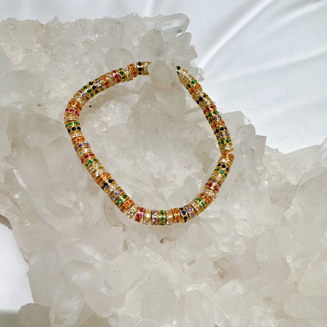 925银合成锆石手链 【雨桐轻奢饰品】设计款手链LWW68E46