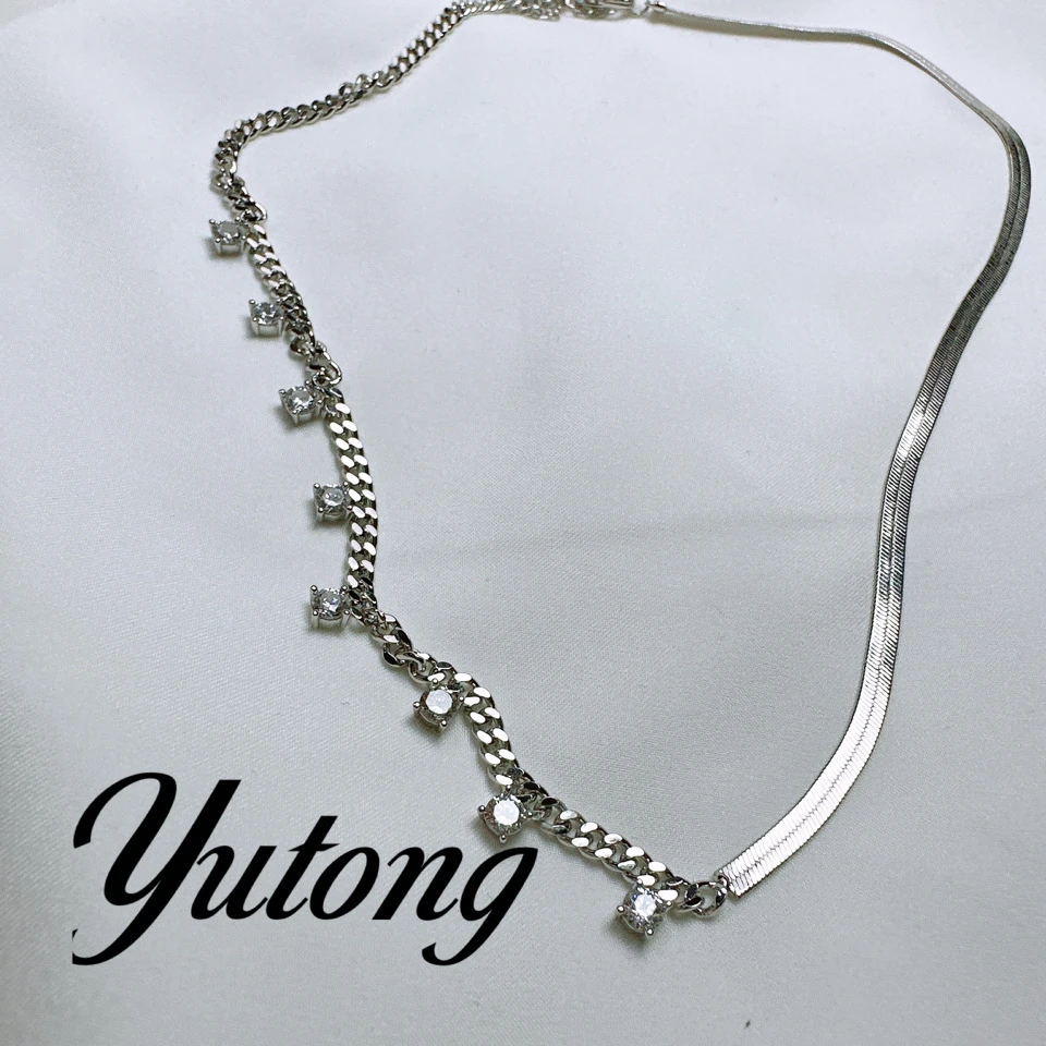 铜合金合成锆石项链 【雨桐轻奢饰品】设计款项链LWW2878Z